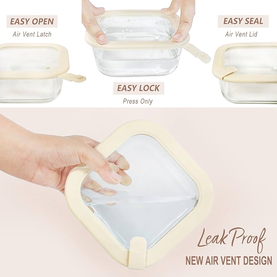 Amazon.com: Urban Green Glass Food Storage Containers with
